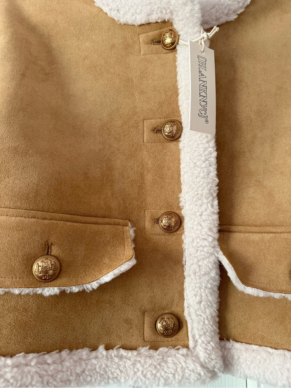 BLANKNYC Ahead of Curve Faux Suede Jacket size Medium